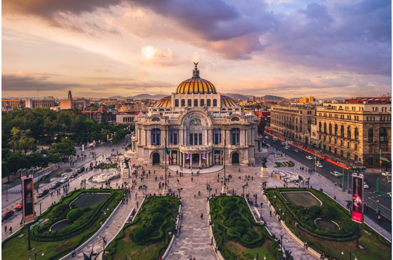Palacio de Bellas Artes en la Ciudad de México